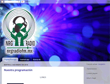 Tablet Screenshot of nrgradiofm.mx